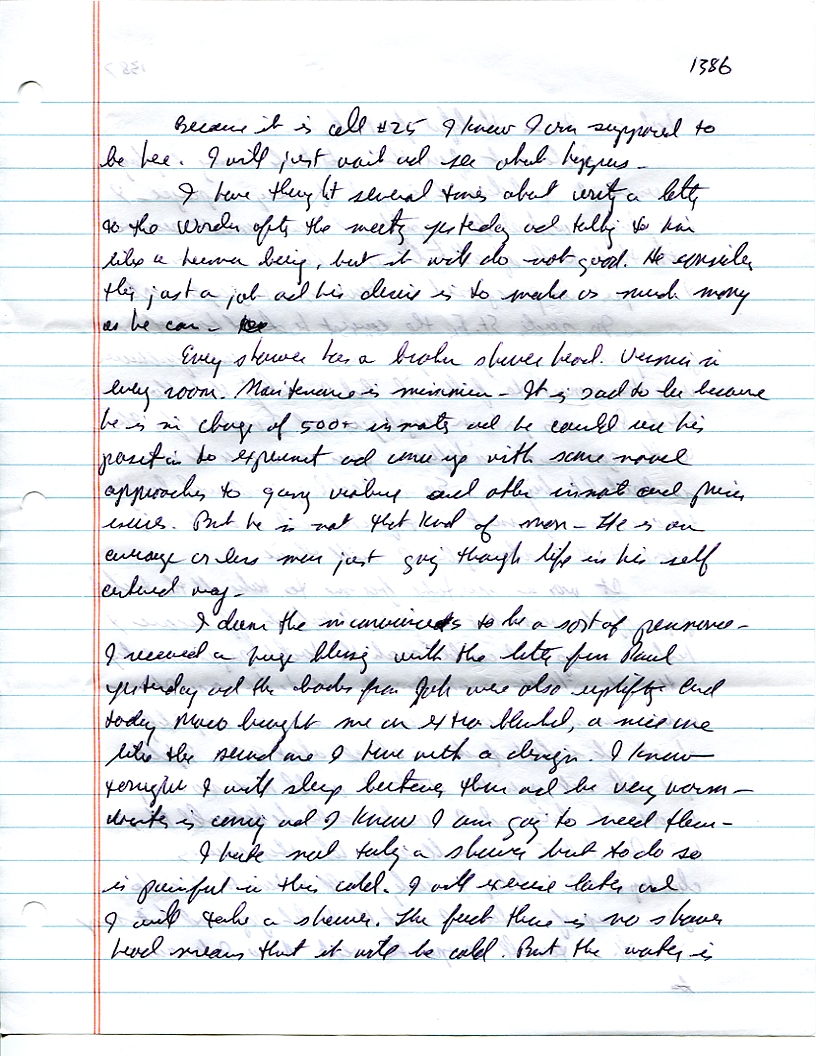 Dr John WorldPeace 2008 Prison Journal